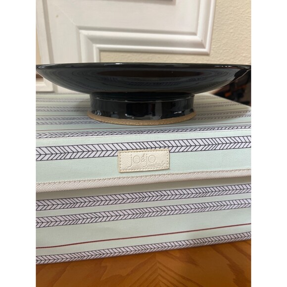 Potters Brown Signed Art Studio Pottery Multicolor Coin bowl Trinket Dish - Picture 4 of 7